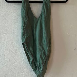 Green Halter-neck Bodysuit